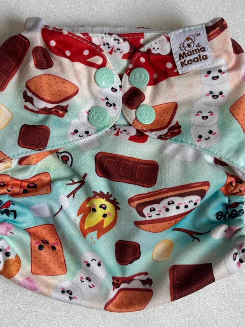 Mama Koala Camping Pocket Cloth Diaper OS No Insert NEW